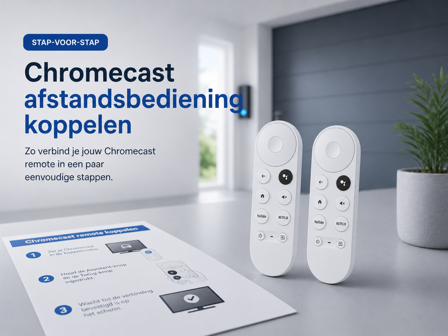 Chromecast afstandsbediening koppelen