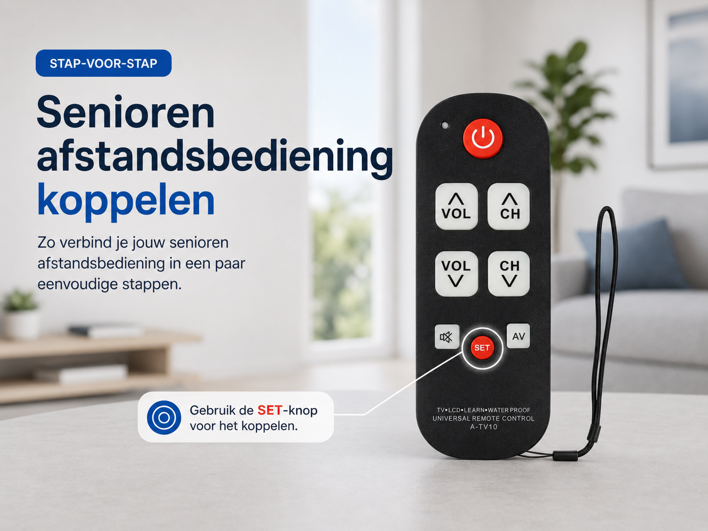 Senioren afstandsbediening koppelen of kopen