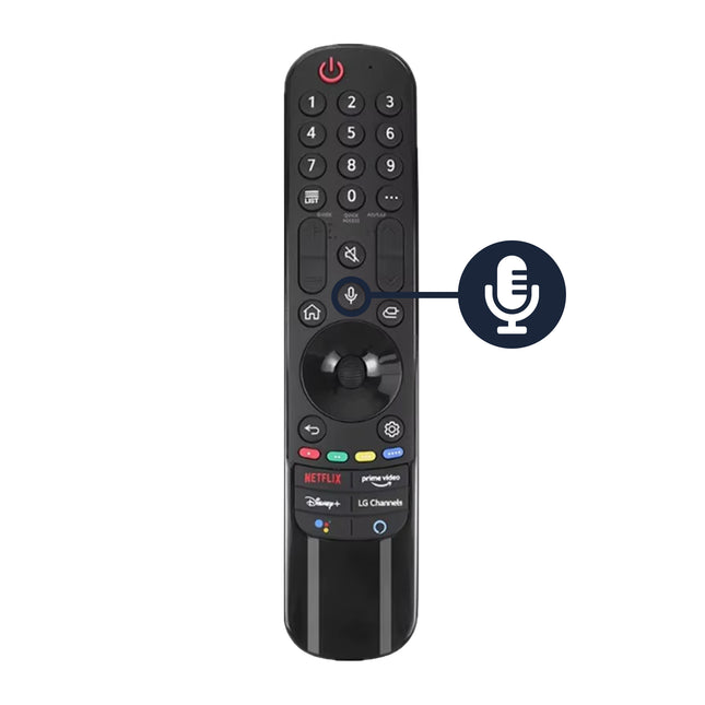 Bedienbaas Afstandsbediening geschikt voor LG AKB76036509 (Voice) - Geschikt voor OLED, QLED, NanoCell & 4K UHD Smart TV’s