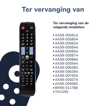 Bedienbaas afstandsbediening geschikt voor Samsung AA59-00581A TV