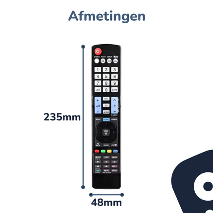 Bedienbaas afstandsbediening geschikt voor LG AKB73615309 TV