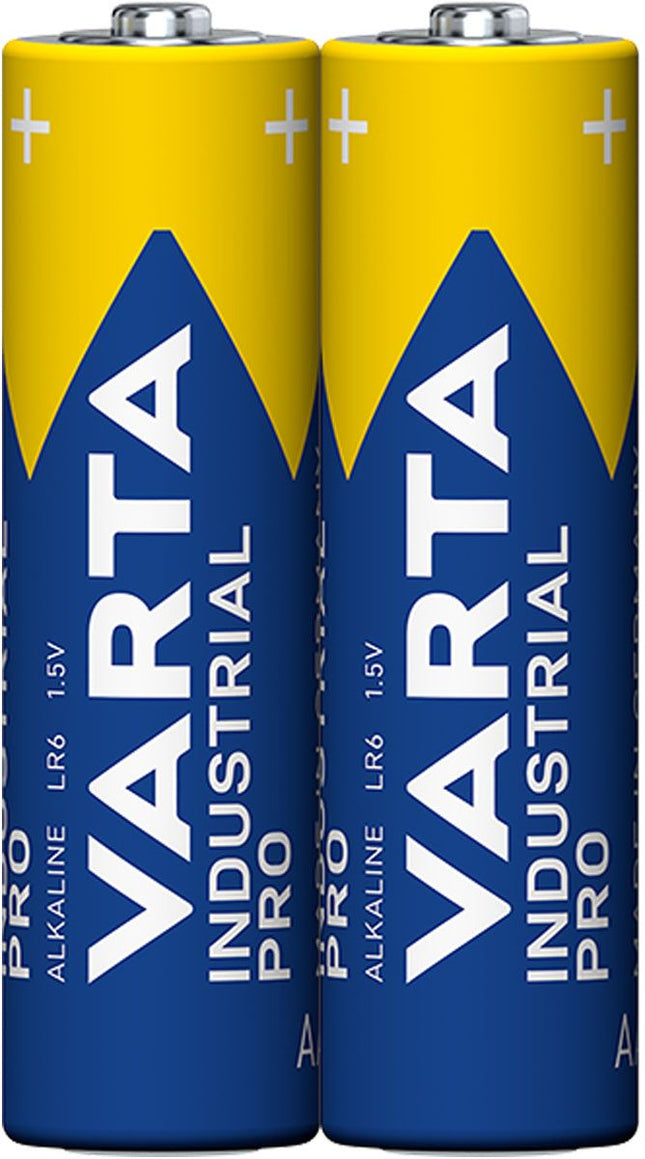 Bijpassende 2x AA batterij Varta Industrial Pro