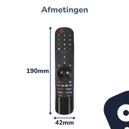 Bedienbaas Afstandsbediening geschikt voor LG AKB76036509 (IR) - Geschikt voor OLED, QLED, NanoCell & 4K UHD Smart TV’s - Alleafstandsbedieningen.nl