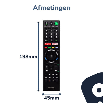 Bedienbaas Afstandsbediening geschikt voor Sony RMT - TZ300A - IR Bediening – Netflix & YouTube - Alleafstandsbedieningen.nl