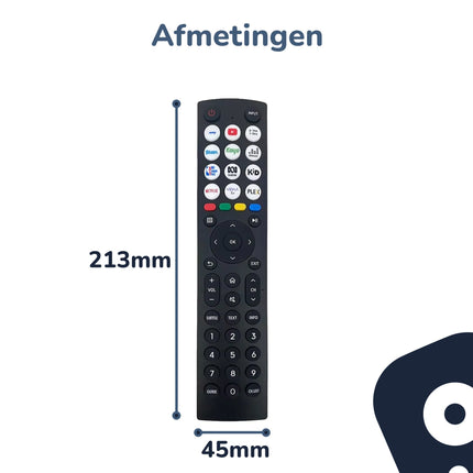 Bedienbaas Afstandsbediening – Vervanging EN2B36H – Geschikt voor Hisense TV’s – Plug & Play