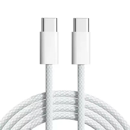 Bedienbaas oplaadkabel USB - C naar USB - C - 1 meter - Wit - Alleafstandsbedieningen.nl