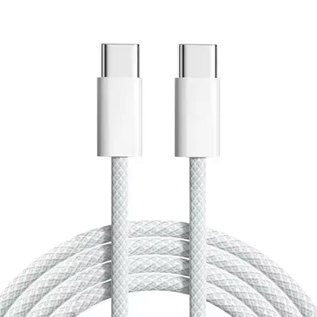 Bedienbaas oplaadkabel USB - C naar USB - C - 1 meter - Wit - Alleafstandsbedieningen.nl
