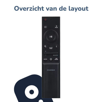 Bedienbaas Soundbar Afstandsbediening - Geschikt voor Samsung - AH81 - 15047A - Alleafstandsbedieningen.nl