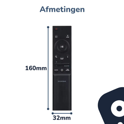 Bedienbaas Soundbar Afstandsbediening - Geschikt voor Samsung - AH81 - 15047A - Alleafstandsbedieningen.nl