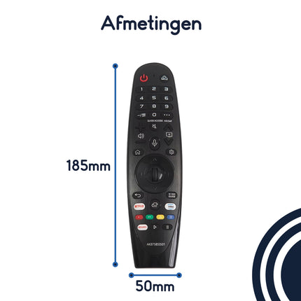 Ibley Afstandsbediening geschikt voor LG AKB75855501 - Geschikt voor OLED, NanoCell & 4K UHD Smart TV’s - Alleafstandsbedieningen.nl