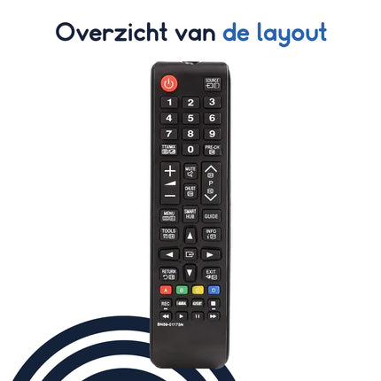 Ibley Afstandsbediening voor BN59 - 01175N - Geschikt voor Samsung TV’s - Alleafstandsbedieningen.nl