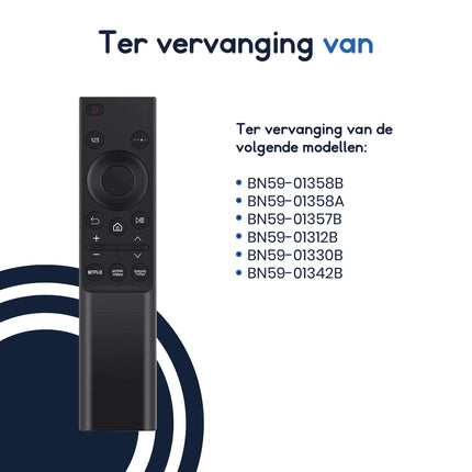 Ibley Afstandsbediening voor BN59 - 01358B - Geschikt voor Samsung TV’s - Alleafstandsbedieningen.nl