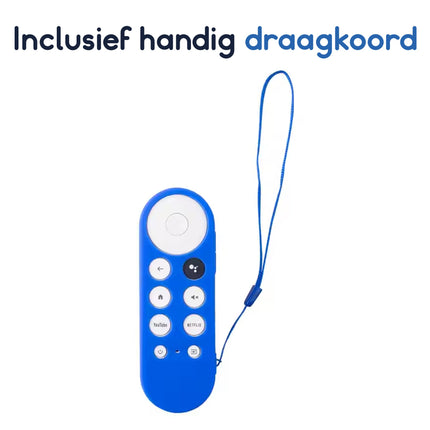 Ibley Beschermhoes geschikt voor Chromecast afstandsbediening 2020 & nieuwer (Rood) - Alleafstandsbedieningen.nl