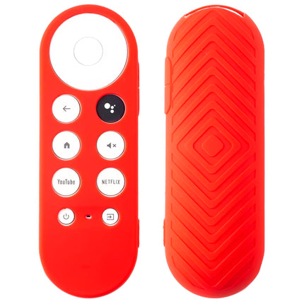 Ibley Beschermhoes geschikt voor Chromecast afstandsbediening 2020 & nieuwer (Rood) - Alleafstandsbedieningen.nl