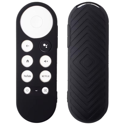 Ibley Beschermhoes geschikt voor Chromecast afstandsbediening 2020 & nieuwer (Zwart) - Alleafstandsbedieningen.nl