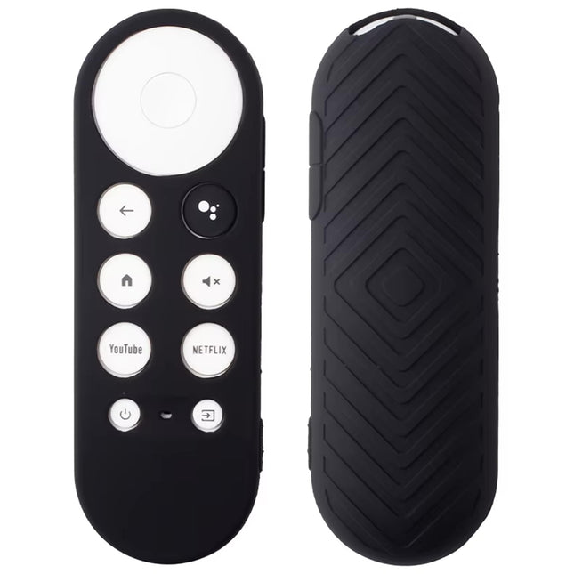 Ibley Beschermhoes geschikt voor Chromecast afstandsbediening 2020 & nieuwer (Zwart) - Alleafstandsbedieningen.nl