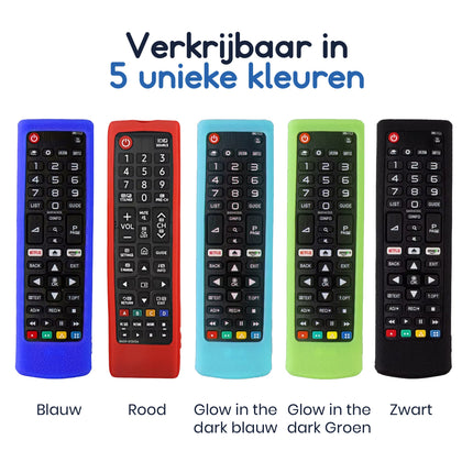 Ibley Beschermhoes geschikt voor LG AKB76037605/AKB75095308 afstandsbediening (Zwart) - Alleafstandsbedieningen.nl